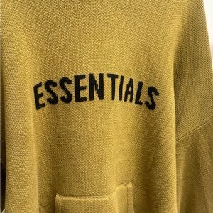 Fear of God Essentials Olive Green Sweater